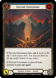 Fervent Forerunner (Blue) [ARC184-C] 1st Edition Normal Flesh And Blood Single Flesh And Blood   