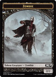Zombie // Thopter Double-Sided Token (Game Night) [Tokens] Core Set 2019 Tokens MTG Single Magic: The Gathering