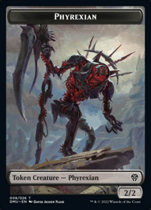 Phyrexian // Stangg Twin Double-Sided Token [Tokens] Dominaria United Tokens MTG Single Magic: The Gathering