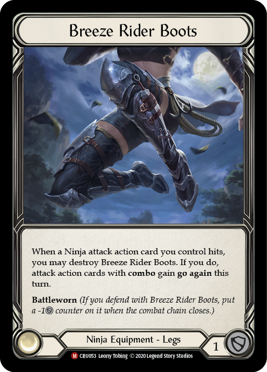 Breeze Rider Boots [CRU053] 1st Edition Normal Flesh And Blood Single Flesh And Blood   