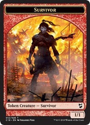 Survivor // Myr (023) Double-Sided Token [Tokens] Commander 2018 Tokens MTG Single Magic: The Gathering