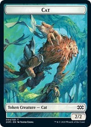 Cat // Servo Double-Sided Token [Tokens] Double Masters Tokens MTG Single Magic: The Gathering