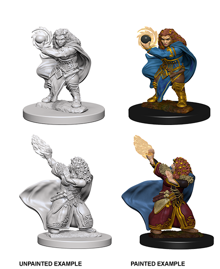 D&D Nolzur's Marvelous Miniatures: W4 Dwarf Female Wizard Unpainted Miniatures WizKids