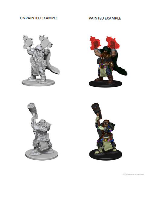 D&D Nolzur's Marvelous Miniatures: W2 Dwarf Cleric Unpainted Miniatures WizKids