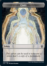 Copy // Construct (030) Double-Sided Token [Tokens] Commander 2021 Tokens MTG Single Magic: The Gathering