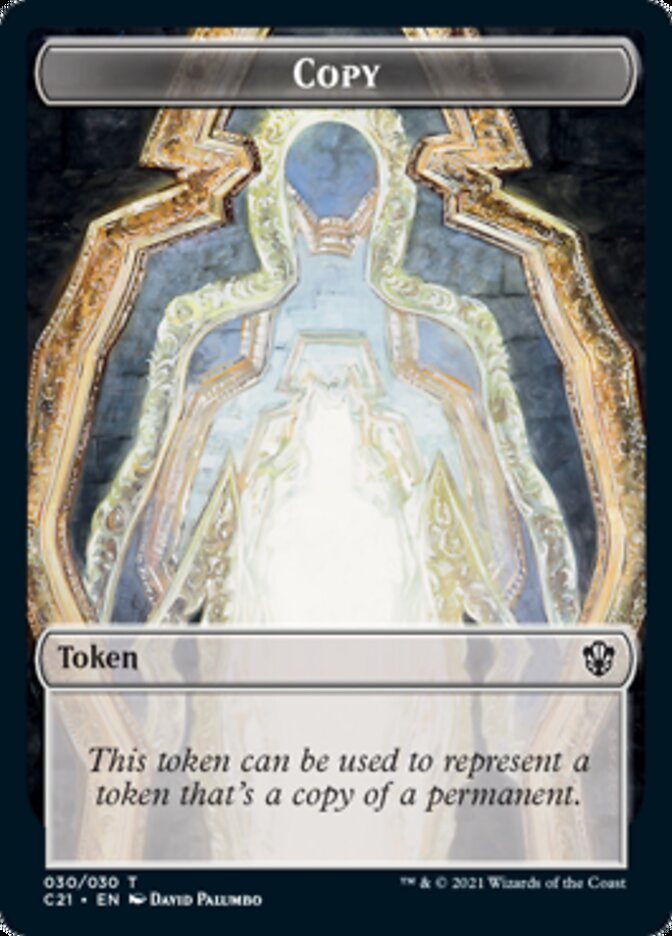 Copy // Construct (030) Double-Sided Token [Tokens] Commander 2021 Tokens MTG Single Magic: The Gathering