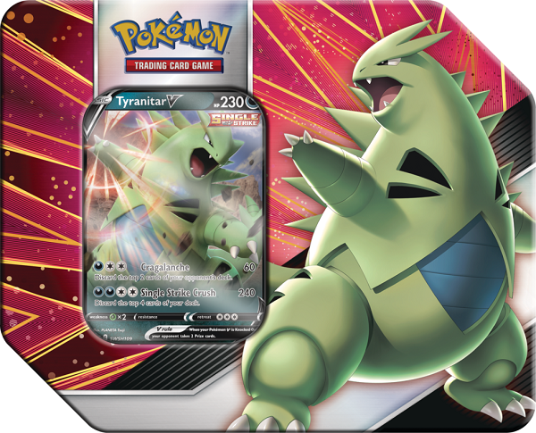 Pokémon V-Striker Tin: Tyranitar Pokemon Sealed The Pokemon Company   