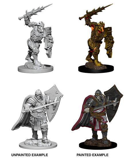D&D Nolzur's Marvelous Miniatures: W6 Death Knight & Helmed Horror Unpainted Miniatures WizKids