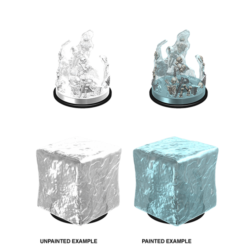 D&D Nolzur's Marvelous Miniatures: W6 Gelatinous Cube Unpainted Miniatures WizKids