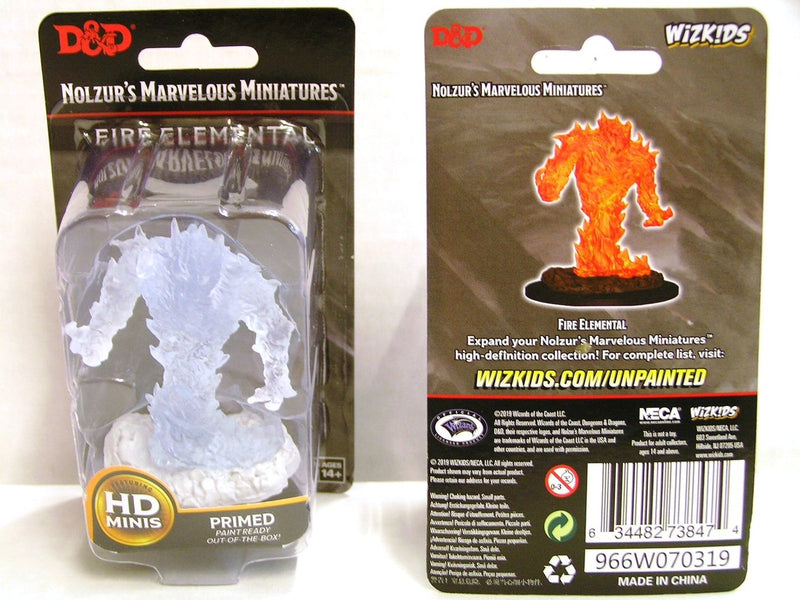 D&D Nolzur's Marvelous Miniatures: W10 Fire Elemental Unpainted Miniatures WizKids