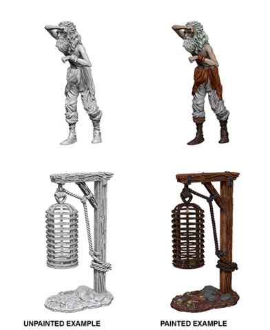 WizKids Unpainted Miniatures: W12.5 Hanging Cage Unpainted Miniatures WizKids
