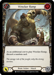 Wrecker Romp (Yellow) [WTR030] Unlimited Edition Rainbow Foil Flesh And Blood Single Flesh And Blood   