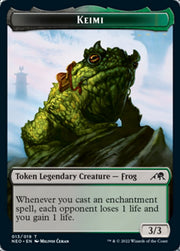 Samurai // Keimi Double-Sided Token [Tokens] Kamigawa: Neon Dynasty Tokens MTG Single Magic: The Gathering