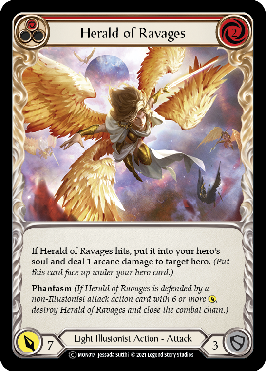Herald of Ravages (Red) [U-MON017] Unlimited Normal  Flesh And Blood Flesh And Blood Single Taps Games Edmonton Alberta