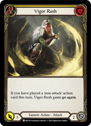 Vigor Rush (Yellow) [ARC198] Unlimited Edition Rainbow Foil Flesh And Blood Single Flesh And Blood   