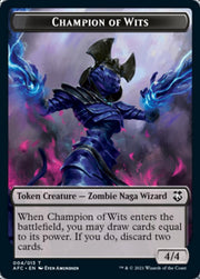 Champion of Wits // Illusion Double-Sided Token [Dungeons & Dragons: Adventures in the Forgotten Realms Commander Tokens] MTG Single Magic: The Gathering   