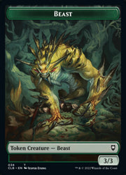 Satyr // Beast Double-Sided Token [Commander Legends: Battle for Baldur's Gate Tokens] MTG Single Magic: The Gathering   