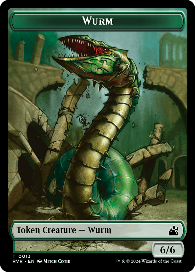 Wurm Token [Tokens] Ravnica Remastered Tokens MTG Single Magic: The Gathering