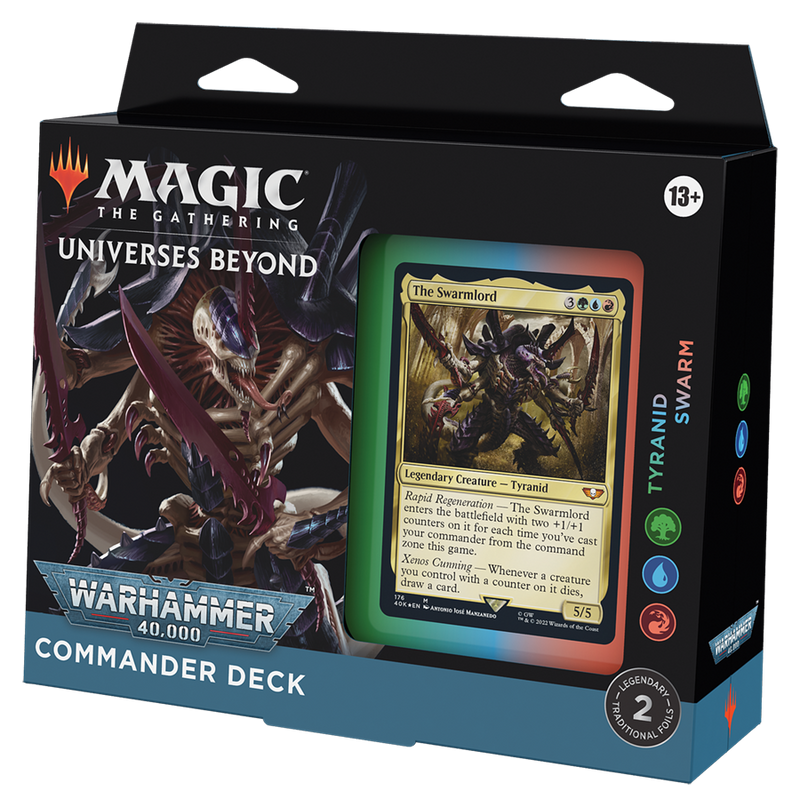 MTG Warhammer 40,000 Commander Deck - Tyranid Swarm MTG Sealed Magic: The Gathering   