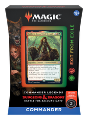 MTG Commander Legends: Battle for Baldur's Gate - Commander Deck (Exit from Exile) MTG Sealed Magic: The Gathering   