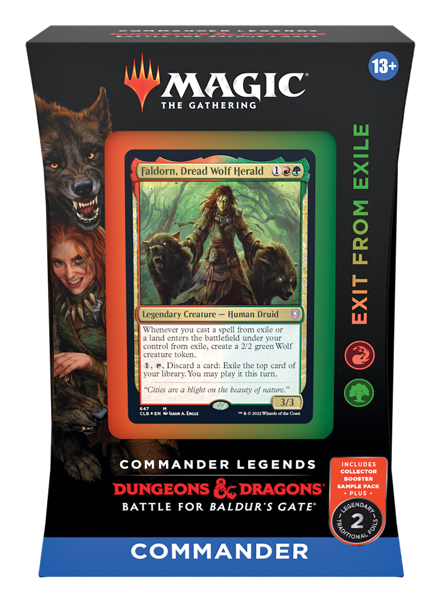 MTG Commander Legends: Battle for Baldur's Gate - Commander Deck (Exit from Exile) MTG Sealed Magic: The Gathering   