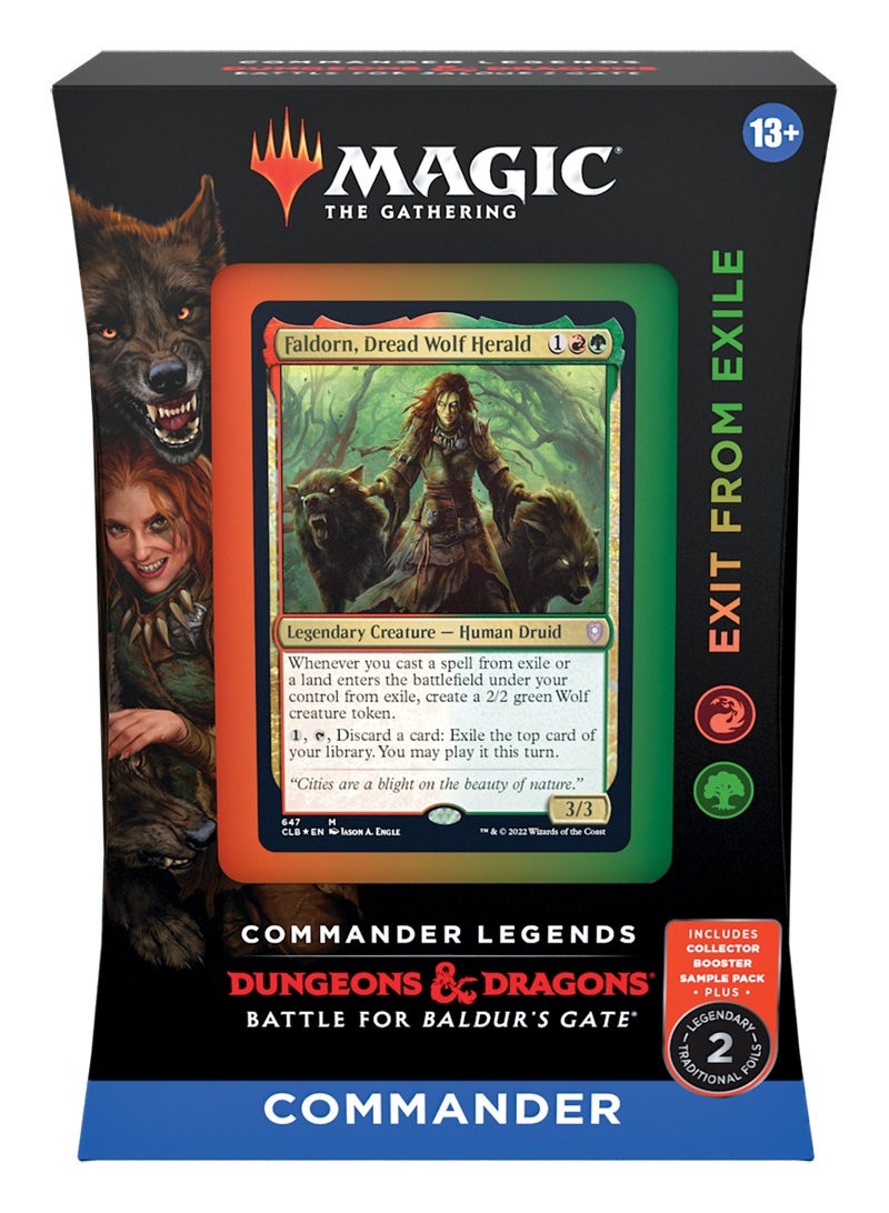 MTG Commander Legends: Battle for Baldur's Gate - Commander Deck (Exit from Exile) MTG Sealed Magic: The Gathering   