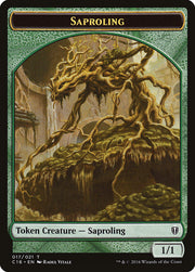 Saproling (016) // Saproling (017) Double-Sided Token [Tokens] Commander 2016 Tokens MTG Single Magic: The Gathering