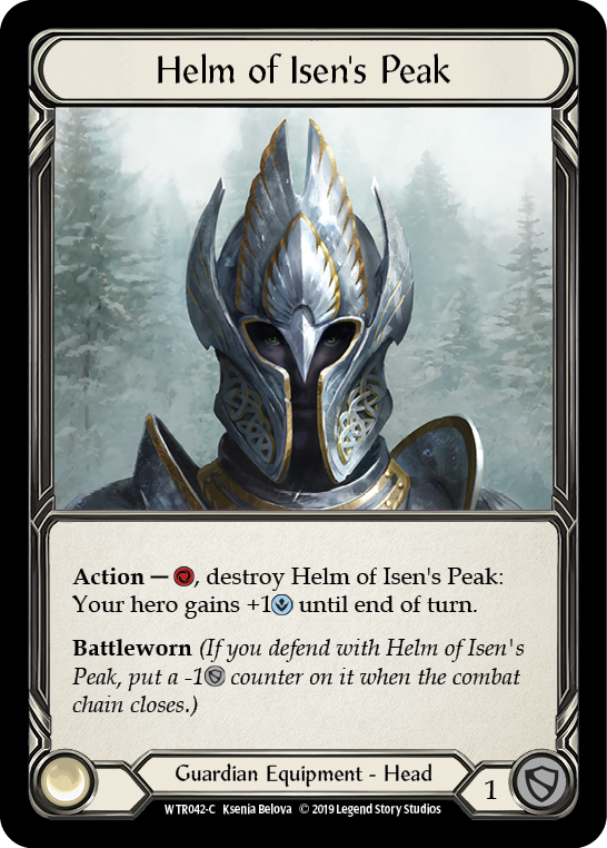 Helm of Isen's Peak [WTR042-C] Alpha Print Normal Flesh And Blood Single Flesh And Blood   