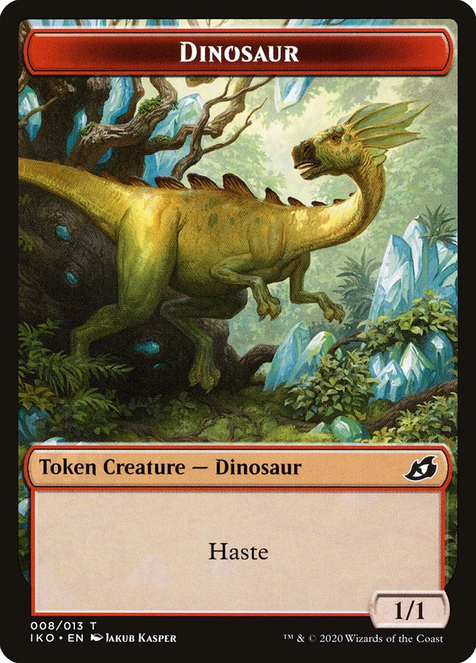 Dinosaur Token [Tokens] Ikoria: Lair of Behemoths Tokens MTG Single Magic: The Gathering
