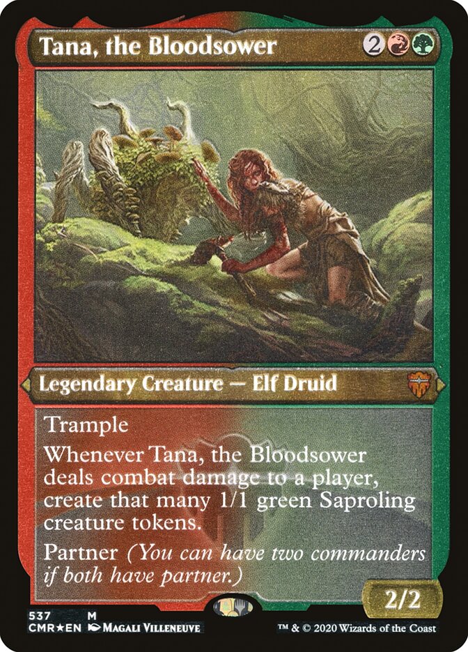 Tana, the Bloodsower (Etched) [Commander Legends]