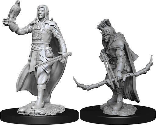 D&D Nolzur's Marvelous Miniatures: W13 Male Elf Ranger Unpainted Miniatures WizKids