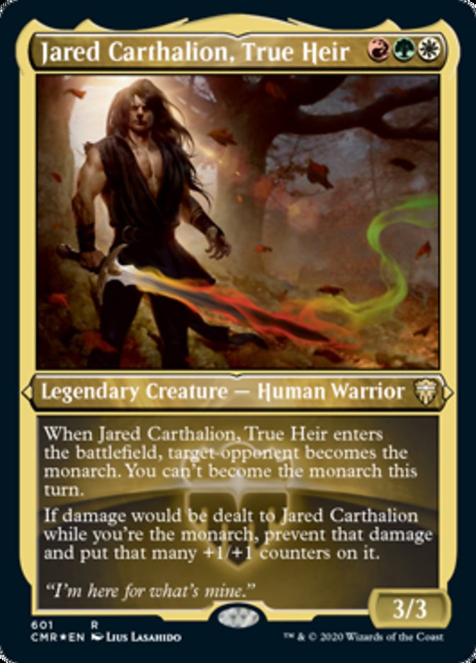Jared Carthalion, True Heir (Etched) [Commander Legends]