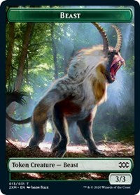 Beast // Thopter (026) Double-Sided Token [Tokens] Double Masters Tokens MTG Single Magic: The Gathering