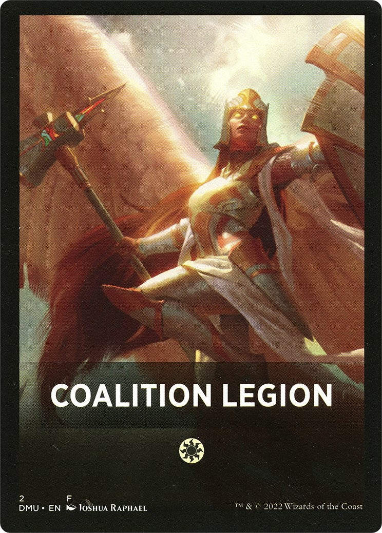 Coalition Legion Theme Card [Tokens] Dominaria United Tokens MTG Single Magic: The Gathering