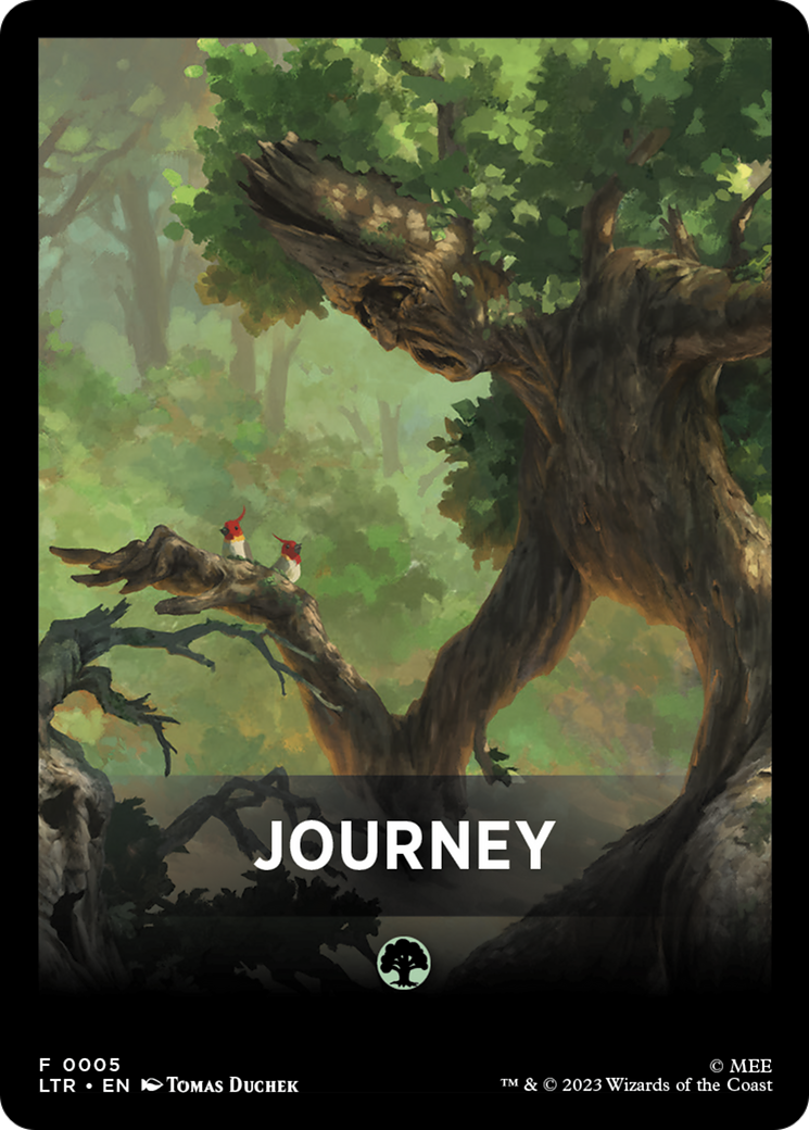 Journey Theme Card [The Lord of the Rings: Tales of Middle-Earth Tokens] MTG Single Magic: The Gathering   