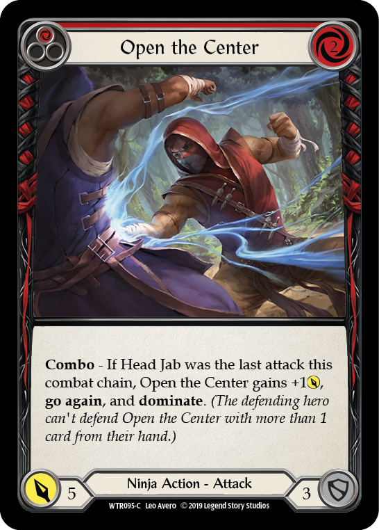 Open the Center (Red) [WTR095-C] Alpha Print Rainbow Foil Flesh And Blood Single Flesh And Blood   