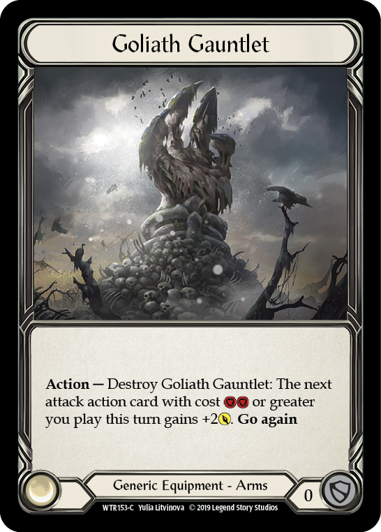 Goliath Gauntlet [WTR153-C] Alpha Print Cold Foil Flesh And Blood Single Flesh And Blood   