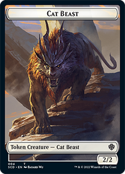 Insect // Cat Beast Double-Sided Token [Starter Commander Decks] MTG Single Magic: The Gathering   