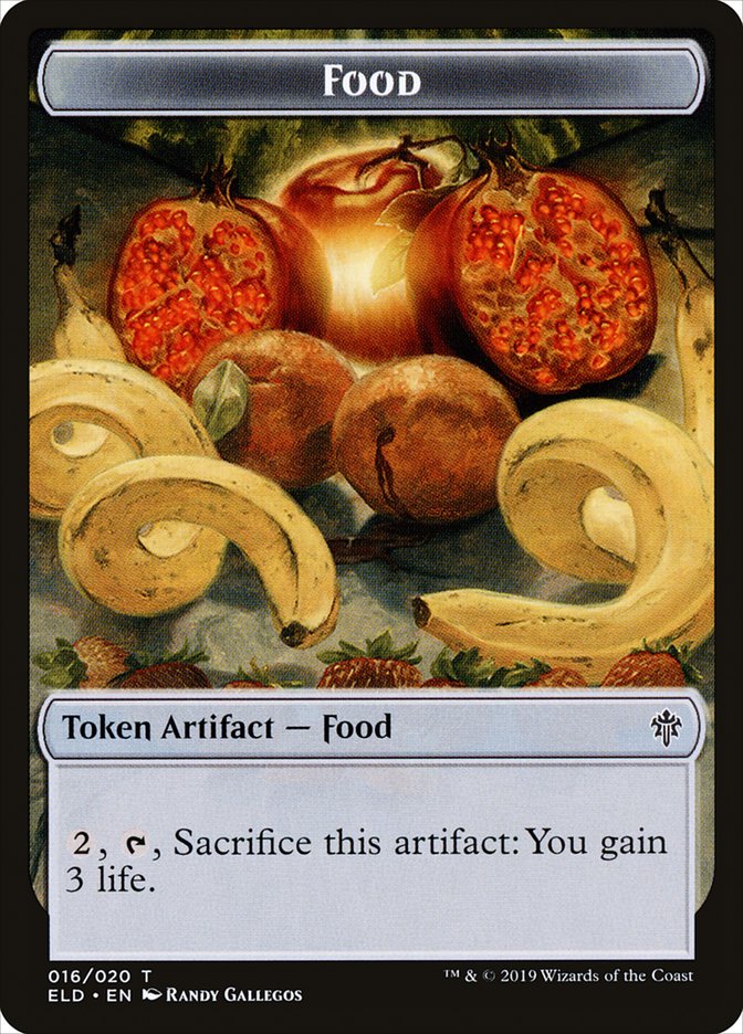Rat // Food (16) Double-Sided Token [Tokens] Throne of Eldraine Tokens MTG Single Magic: The Gathering