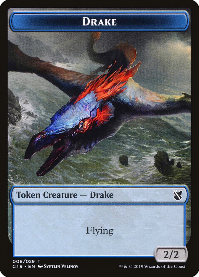 Drake Token [Tokens] Commander 2019 Tokens MTG Single Magic: The Gathering