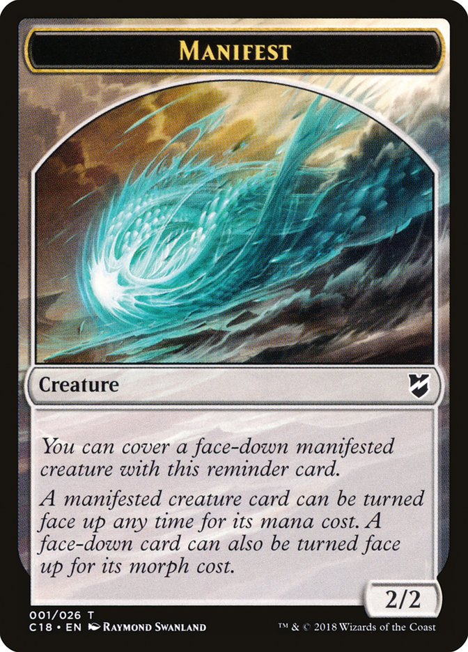 Manifest [Tokens] Commander 2018 Tokens MTG Single Magic: The Gathering