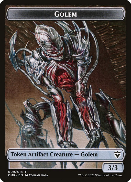 Golem // Zombie Double-Sided Token [Tokens] Commander Legends Tokens MTG Single Magic: The Gathering
