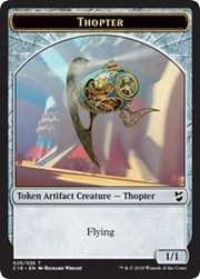 Thopter (025) // Servo Double-Sided Token [Tokens] Commander 2018 Tokens MTG Single Magic: The Gathering
