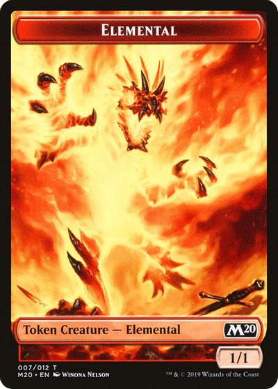 Elemental // Satyr Double-Sided Token [Challenger Decks 2020 Tokens] MTG Single Magic: The Gathering   