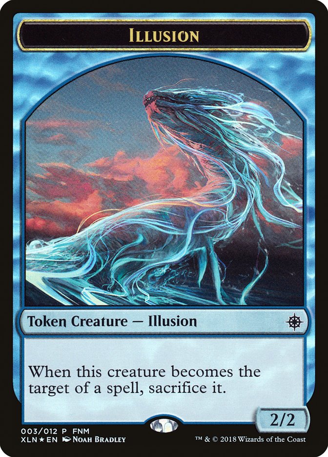 Illusion // Saproling Double-Sided Token [Friday Night Magic 2018] MTG Single Magic: The Gathering   