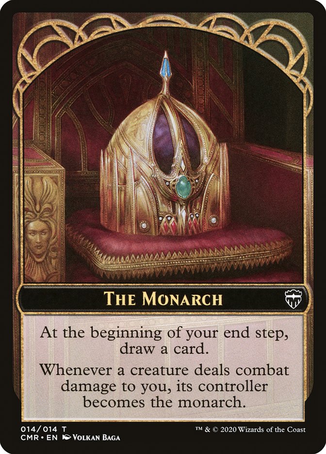 Soldier // The Monarch Double-Sided Token [Tokens] Commander Legends Tokens MTG Single Magic: The Gathering