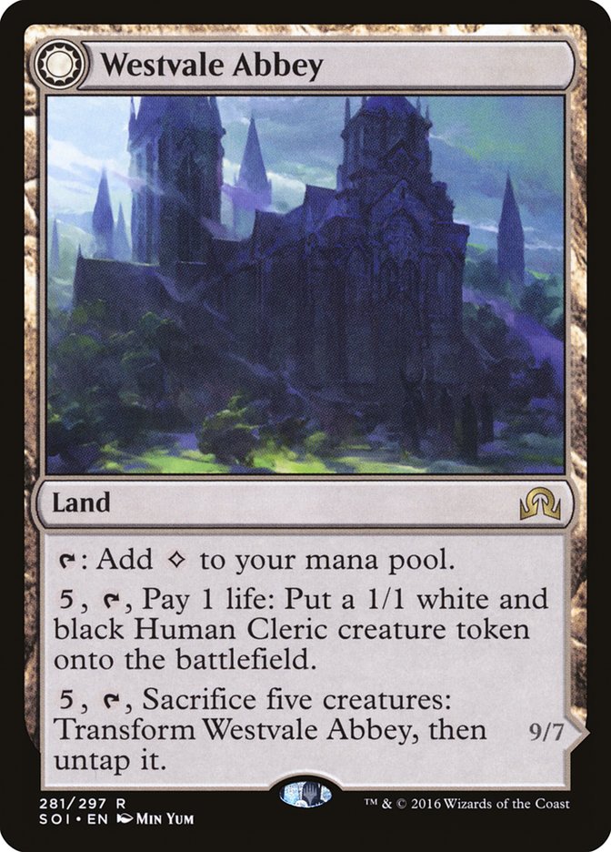 Westvale Abbey // Ormendahl, Profane Prince [Shadows over Innistrad] MTG Single Magic: The Gathering   