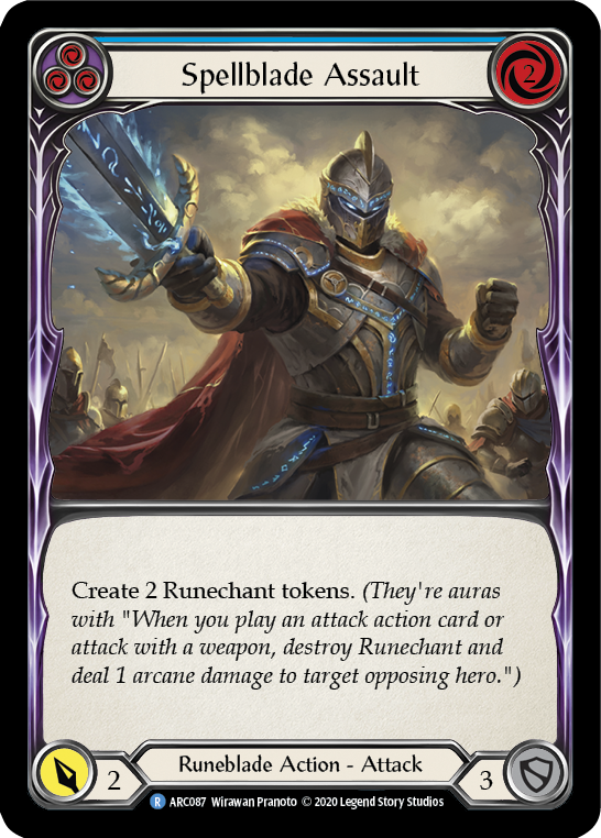 Spellblade Assault (Blue) [ARC087] Unlimited Edition Normal Flesh And Blood Single Flesh And Blood   