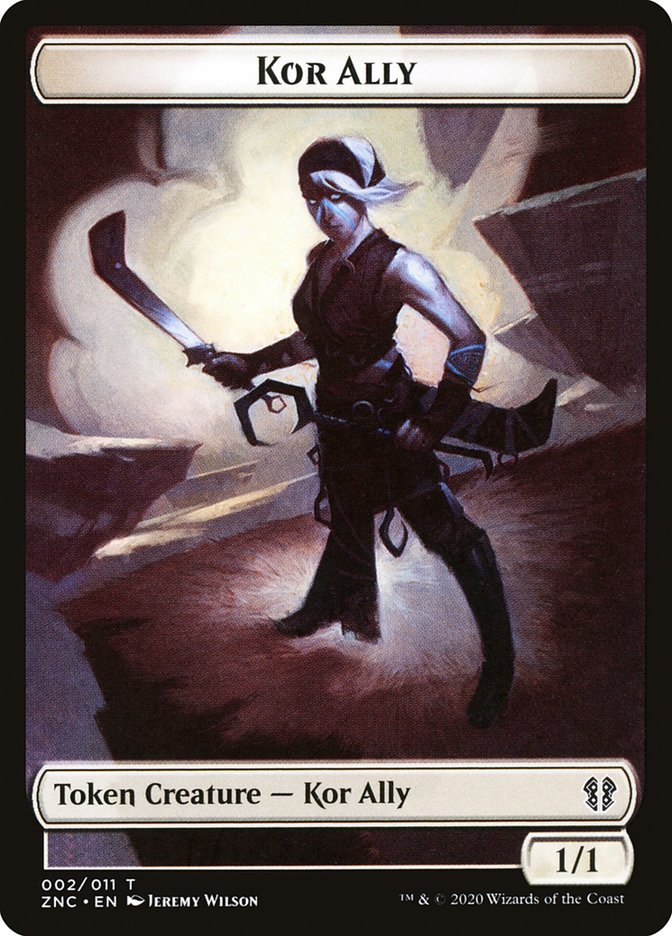 Bird // Kor Ally Double-Sided Token [Tokens] Zendikar Rising Commander Tokens MTG Single Magic: The Gathering
