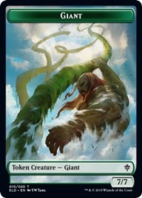 Giant // Food (17) Double-Sided Token [Tokens] Throne of Eldraine Tokens MTG Single Magic: The Gathering